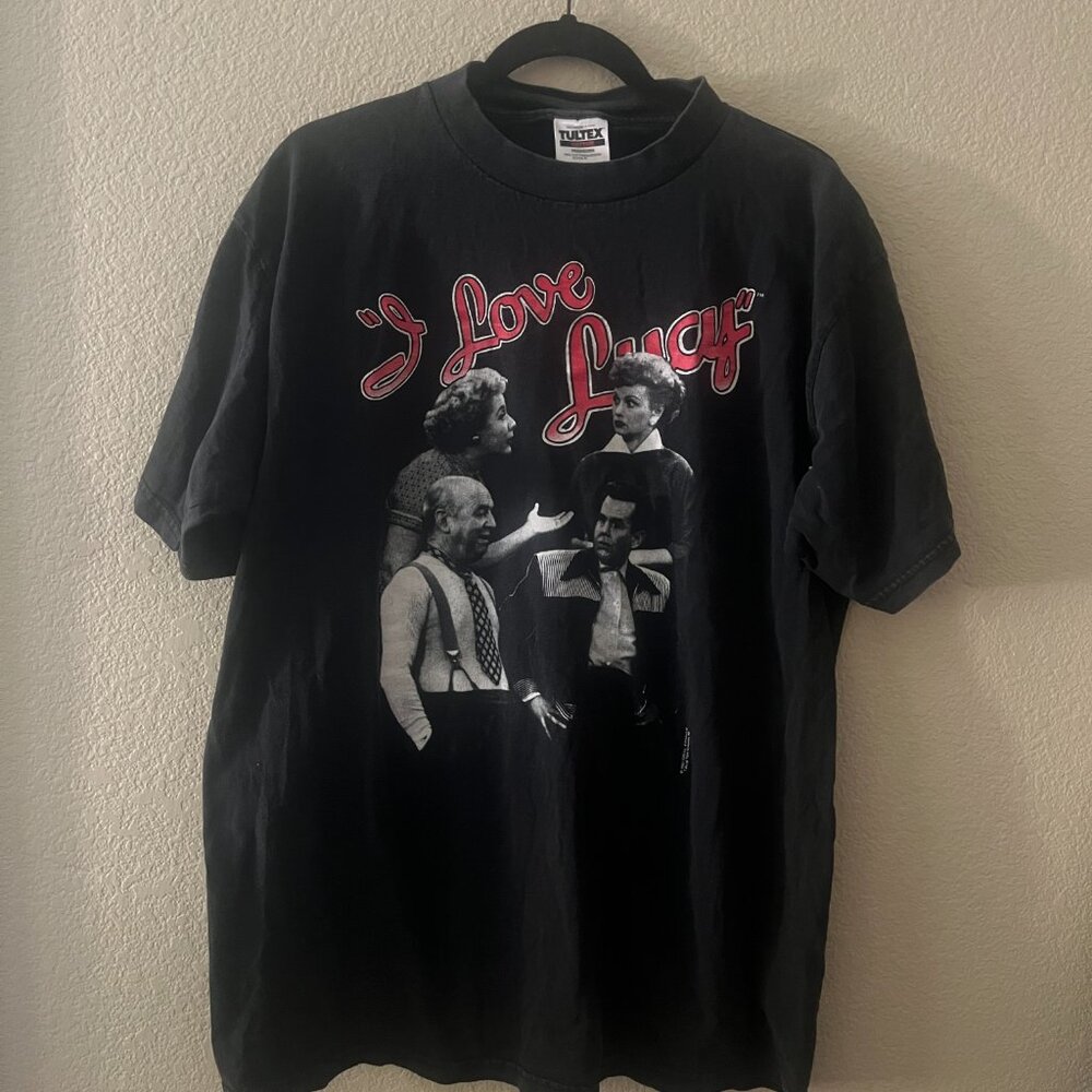 I Love Lucy Black T Shirt